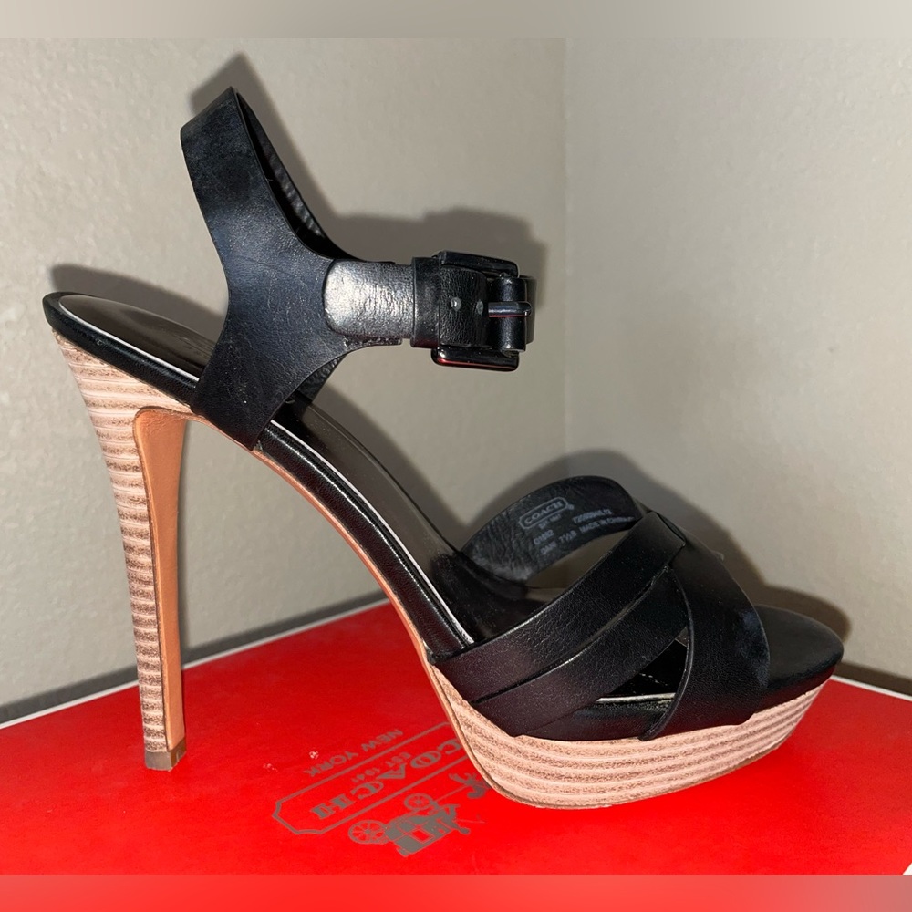 COACH Black Heels - Picture 5 of 13